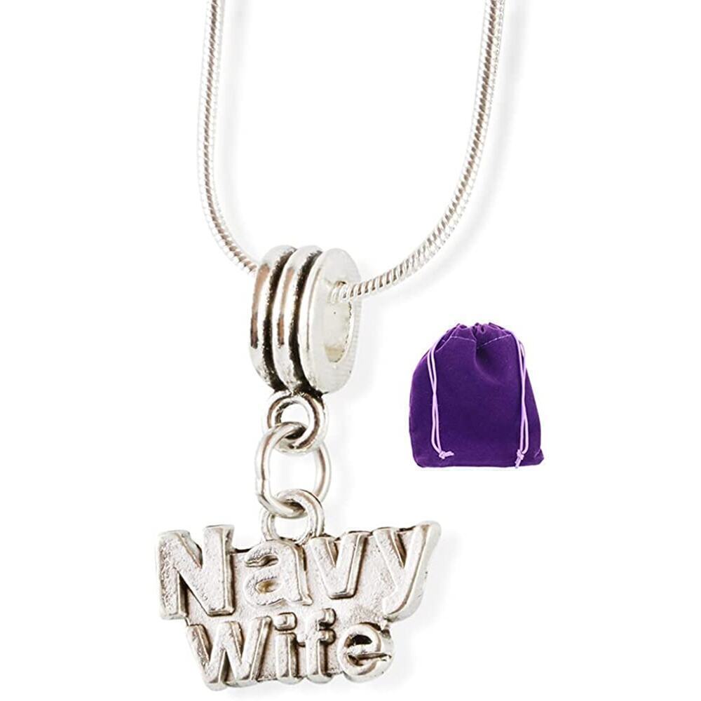 Navy Wife Necklace Pendant Jewelry